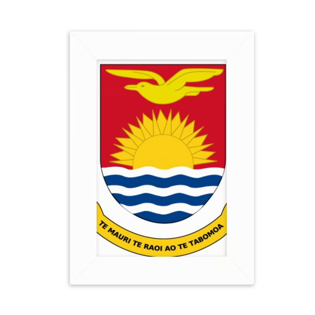 Kiribati Oceania National Emblem Desktop Photo Frame Picture Display Decoration Art Painting