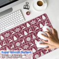 thumbnail image 4 of Long Mouse Pads for Desk,Red Christmas Deer and Tree Pattern Desk Mats on Top Of Desks, Desk Mouse Pad Extra Large with 3mm Non-Slip Base and Stitched Edge for Gaming,Office,Work,Home 31.5x11.8in, 4 of 5