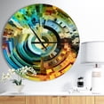 thumbnail image 2 of DesignArt Paths of Stained Glass Large Wall Clock, 2 of 2