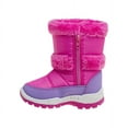 thumbnail image 2 of Rugged Bear Little Kids Girls Snow Boots with Zip-up and Pon Pon Ornamented Closure, 2 of 7