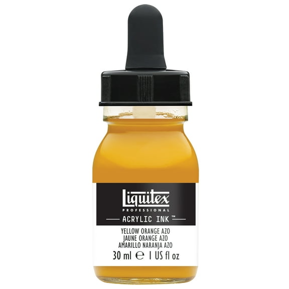 Liquitex Professional Acrylic Ink, 30ml Jar, Yellow Orange Azo