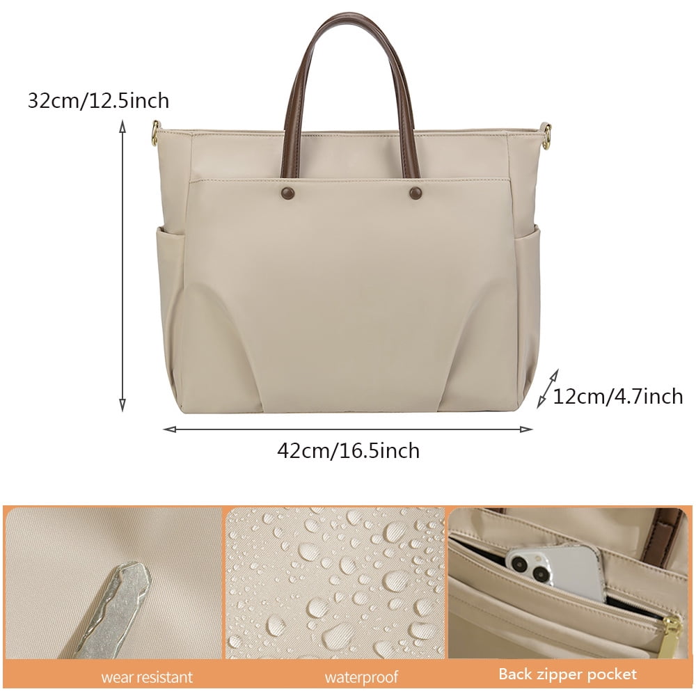 Professional Women Shoulder Bag Business Laptop Messenger Bag For Work Durable Nylon Material Water Resistant Computer Bag for Commuters