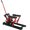 60#Black+Red, variant on DUOSONG Hydraulic Motorcycle Lift Jack, 1500 Lbs Capacity Atv Scissor Lift Jack, Portable Motorcycle Lift Table With 4 Wheels, Hydraulic Foot-Operated Hoist Stand With Tie Down Yellow Yellow Steel