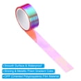 thumbnail image 3 of Uxcell 15mmx5m Holographic Tape Adhesive Metallic Foil Masking Sticker, Rose Red 3 Roll, 3 of 5