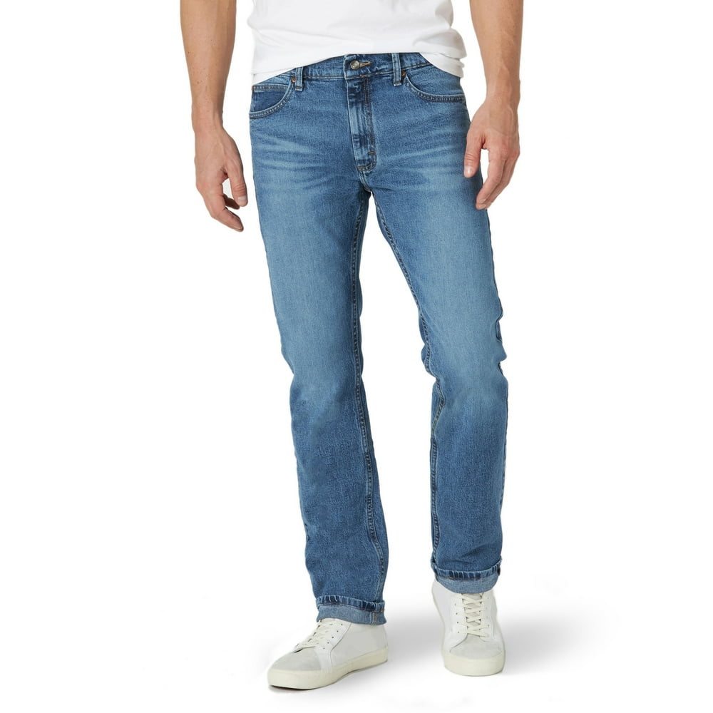 Lee Men's Legendary Denim Five Pocket Slim Straight Jeans - Walmart.com ...
