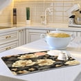 thumbnail image 6 of Dish Drying Mat Microfiber Kitchen Pad Large Counter Absorbent Dish Mats Drainer Rack 18"x24" Elegant Beige Floral, 6 of 7