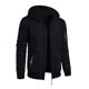 thumbnail image 4 of Ceisia Men's Loose Fit Heathered Hooded Zip-Up Sweatshirt with Contrast Zippers Gift, 4 of 5