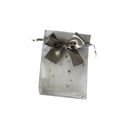 thumbnail image 1 of Matsuzay Bolsa de tul de 30 Uds., exquisita bolsa transparente con cordón, bolsas de ñame, cordón con lazo, bolsillo para dulces, cinta para Kits de decoración para fiestas gris 11*16cm, 1 of 6