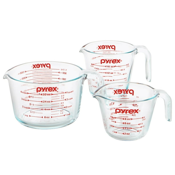 Pyrex Glass Measuring Cup Set, 3piece Walmart.ca