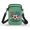 2026 Football Print, variant on Psesaysky Double Layer Mini Phone Purse, Polyester with Adjustable Strap Cross Body Bag for Ladies Travel Shopping, Hydrangea Dragonfly Print
