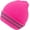 Hot Pink, variant on High Visibility Reflective Safety Knit Beanie for Men & Women – Warm Winter Headwear for Outdoor Activities.