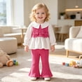 thumbnail image 6 of Toddler Baby Girl Clothes Set Long Sleeve Sweatshirt and Pants Fall Winter Outfits 6-12 Months 12-24 Months 2t 3t 4t 5t 6t 7t 8t 9t Children,Playwear 2-3 Years, 6 of 9