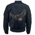 thumbnail image 2 of Ma Croix Mens Souvenir Bomber Jacket Premium MA-1 Flight Outerwear, 2 of 3