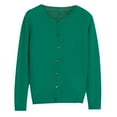 thumbnail image 5 of ZJXFGS Cozy Cardigans For Women Oversized Casual Loose Solid Womens Fall Coat Comfort Color Sweatshirts Womens Crochet Top Fall Cardigan Long Sleeve Button Up Sweater Green 2XL, 5 of 5