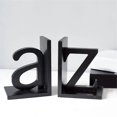 thumbnail image 2 of Sujetalibros de madera con letras Yashi decoración del hogar color negro 17 cm, 2 of 5