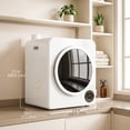 thumbnail image 3 of HOMCOM Séchoir à Vêtements 1300 W 18 Lb, Machine à Lessive Portative, Blanc, 3 of 10