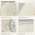 thumbnail image 7 of 6 Pcs Chandelier Lamp Shades 5 Inch, Mini Barrel Lampshades Clip On for Table Lamp Wall Lamp Replacement, Natural Linen Mini Lamp Shade, 3.5x5x5.5in (Top Height Bottom), 7 of 7