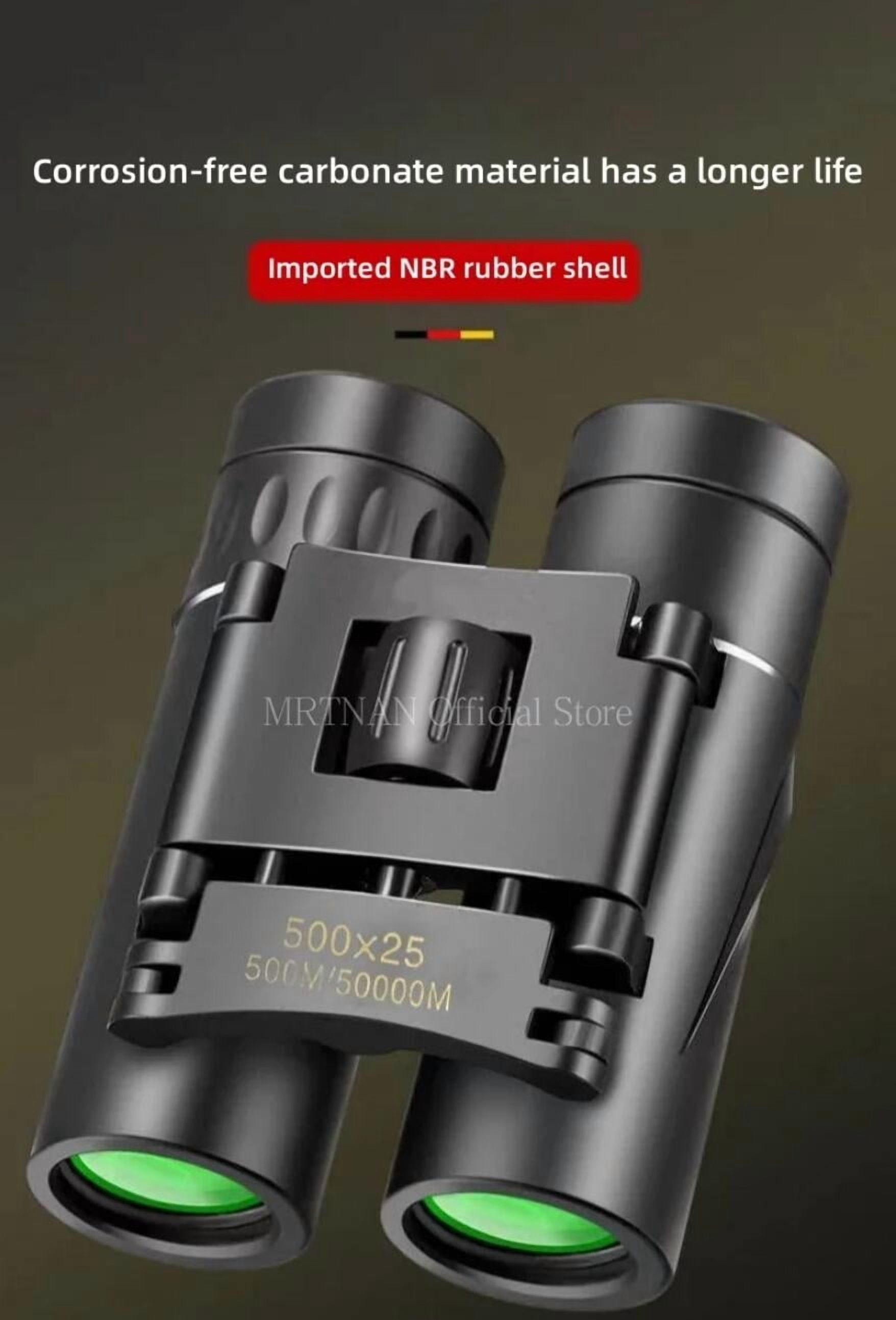 500x25 Powerful Binoculars Long Range Folding Telescope Optics For Hunting Sports Outdoor Camping Travel