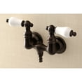 thumbnail image 2 of Kingston Brass AE35T5 Aqua Vintage 3-3/8 Inch Wall Mount Tub Faucet, Oil Rubbed Bronze, 2 of 4
