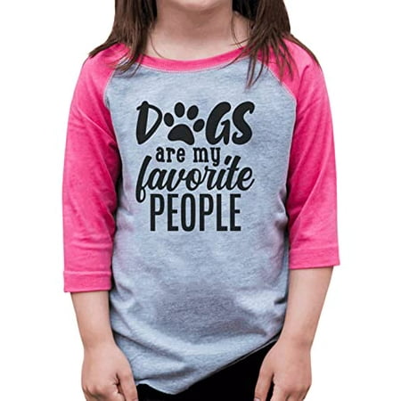 

7 ate 9 Apparel Girls Pet Lover Shirts - Dogs are My Favorite People Pink Shirt 2T