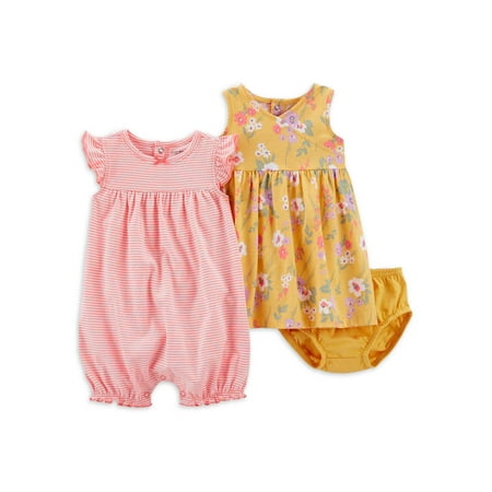

Carter s Child Of Mine Baby Girls Dress 1-Piece Sizes 0-24 Months