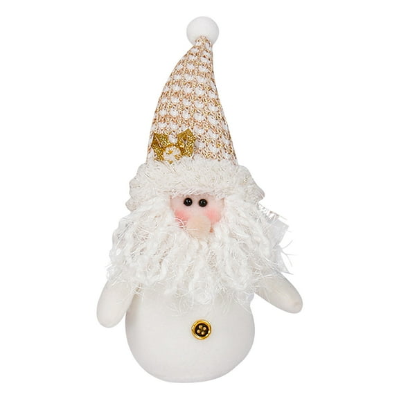 Toys 50% Off Clear! Christmas Holiday Decor Plush Shelf Sitter Sitting Snowman Santa Claus Gift Cute Home Decoration Craft