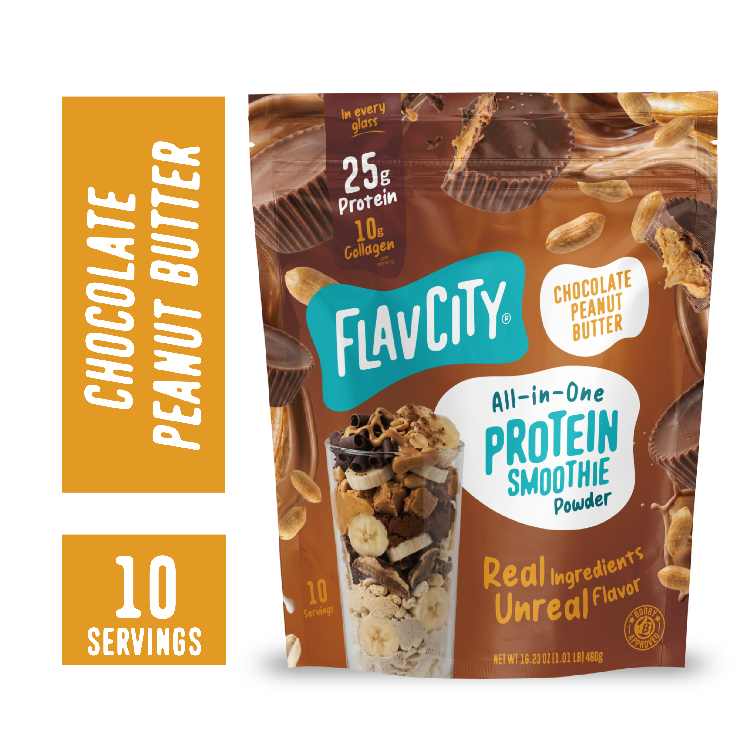 FlavCity Whey Protein Powder Chocolate Peanut Butter