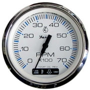 Faria Chesapeake White SS 4" Tachometer w-Suzuki Monitor - 7,000 RPM (Gas - Suzuki Outboard)