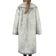 thumbnail image 5 of jsaierl Women Plus Size Luxury Winter Warm Fluffy Faux Fur Plush Long Coat Jacket Parka Outwear, 5 of 7