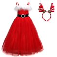 thumbnail image 1 of Baby Girl Clothes Merry Christmas Dress Santa Claus Set for Kids Clothing Girls Birthday Xmas New Year Gift Red Tutu Outfits, 1 of 4