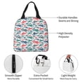 thumbnail image 3 of Bingfone Colorful Shark Print Lunch Bag Insulated Lunch Box, Small Leakproof Cooler Food Lunch Containers Reusable High Capacity Lunch Tote Bags for Work, Travel, Outdoor, 3 of 5