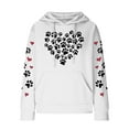 thumbnail image 3 of Hoodies for Women Christmas Sweatshirts Winter Sweaters Trendy Clearance Crewneck Sweatshirt Long Sleeve Shirts Women Fashionable Women's Printed Pullover Round Neck Top, 3 of 4