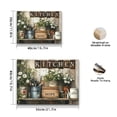thumbnail image 5 of Framed 2D Artwork Featuring Rustic Floral Plant Paintings for a Farmhouse Kitchen Wall, Including Kitchenware And Daisy Images, Inspirational Quotes, And Posters Suitable for Home Decor in Restaurant, 5 of 10