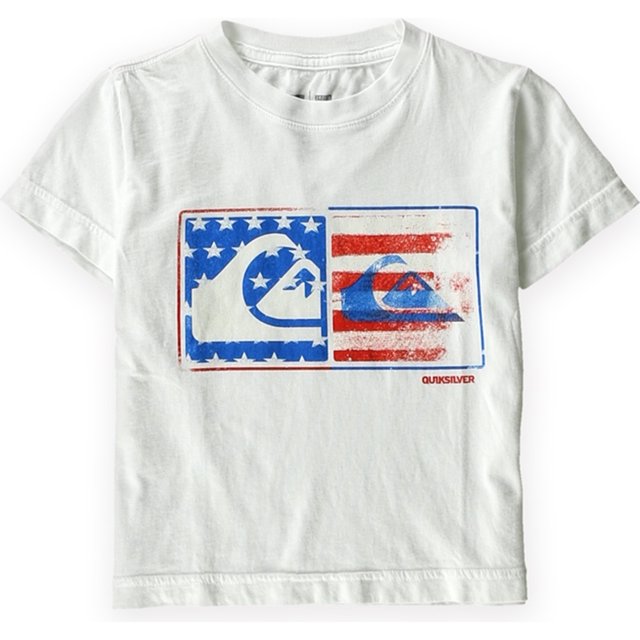 Camiseta estampada Quiksilver After Hours para niños, blanca, 3T