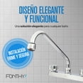 thumbnail image 4 of Mezcladora para Fregadero FONTHY 8' Acero Inoxidable y ABS Cromado, 4 of 5