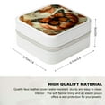 thumbnail image 2 of Creowell Butterfly Pumpkin Leaves Jewelry Box for Necklace, Ring, Earring Storage White, 2 of 5