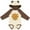 Natural & Brown w Ears, variant on Inktastic Cinco de Mayo Party Boys or Girls Long Sleeve Baby Bodysuit