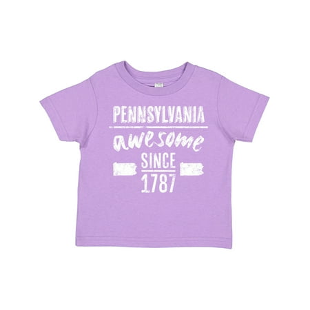 

Inktastic Pennsylvania Awesome Since 1787 Gift Toddler Boy or Toddler Girl T-Shirt