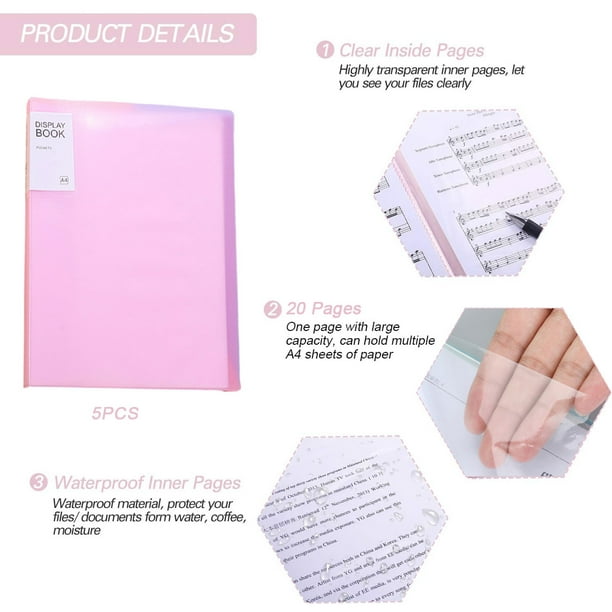 10 Fundas Para Libros Transparentes EULANT - Ajustables