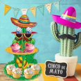 thumbnail image 2 of Decoraciones para Fiestas Mexicanas, 2 Soportes para Cupcakes para Fiestas Mexicanas, Decoración para Cupcakes, Soporte para Cupcakes para Fiestas de Tacos, 2 of 5