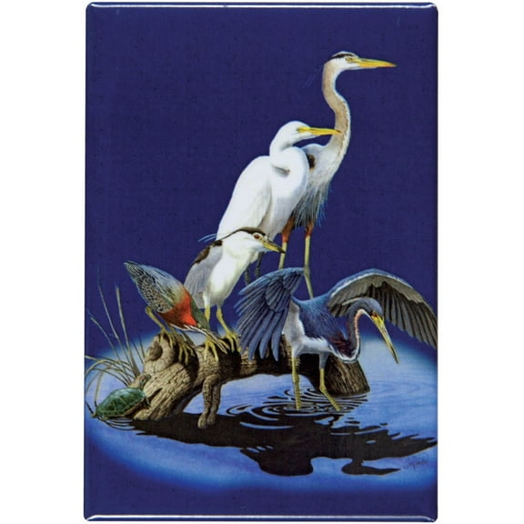 Wading Birds Refrigerator Magnet