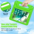 thumbnail image 4 of AVAWO Kids Case for iPad 9.7 2017/2018 & iPad Air 2 - with Screen Protector, Light Weight Shock Proof Handle Stand Kids Case for 9.7-inch iPad 5th & 6th Gen, iPad Air 1 & iPad Air 2 - Green, 4 of 9