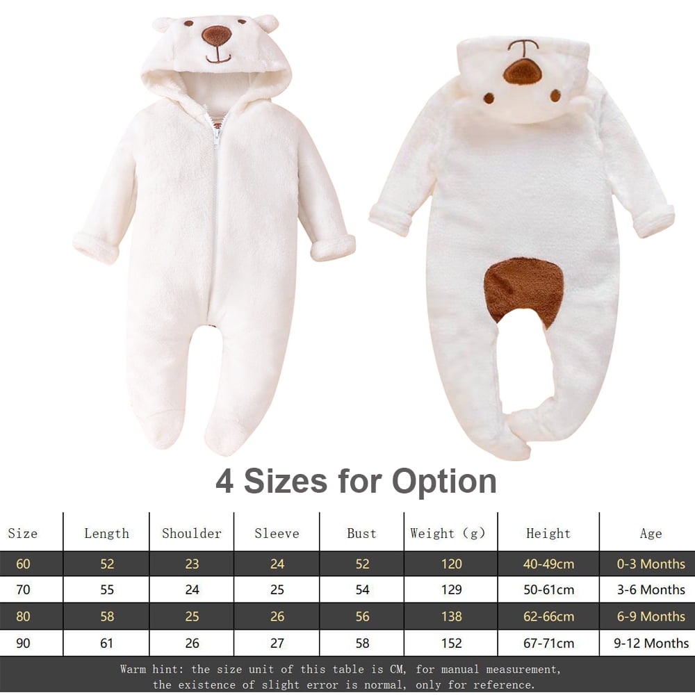 Jumpsuits Snowsuit Onesies Fall Winter Onesies Outfit Coral Fleece Winter Coral Snowsuit Jumpsuit Onesies Outfit Zipper Baby Snowsuit Zipper Fall
