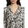 thumbnail image 3 of Time and Tru Women's Tiered Midi Dress with Puff Sleeves, Sizes XS-XXXL, 3 of 5