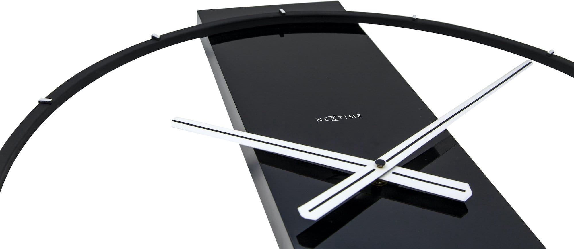 NEXTIME WALL CLOCK CARL - BLACK