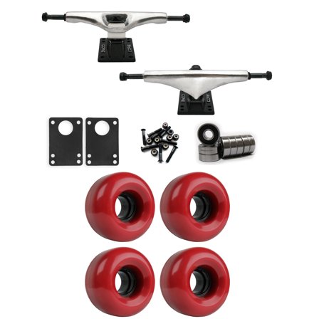 Core 6.0 Longboard Trucks Wheels Package 62mm x 38mm 83A 220C Red