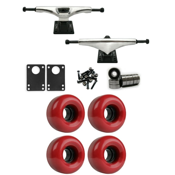 Core 6.0 Longboard Trucks Wheels Package 62mm x 38mm 83A 220C Red