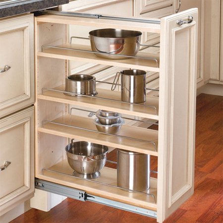 Rev-A-Shelf 9u0022 Base Filler Pullout, Natural