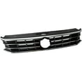 thumbnail image 2 of Front Upper Grille Black w/Chrome Compatible with 2016 2017 2018 2019 Volkswagen VW Passat S SE SEL Front Molding Grille Grill Replaces # 561853651HOQE, 2 of 7
