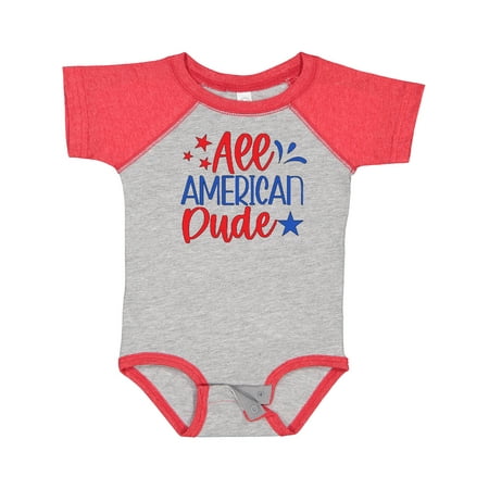 

Inktastic 4th of July All-American Dude with Stars Gift Baby Boy Bodysuit